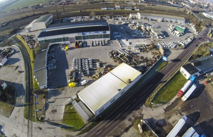 Luftbildansicht des Werkes